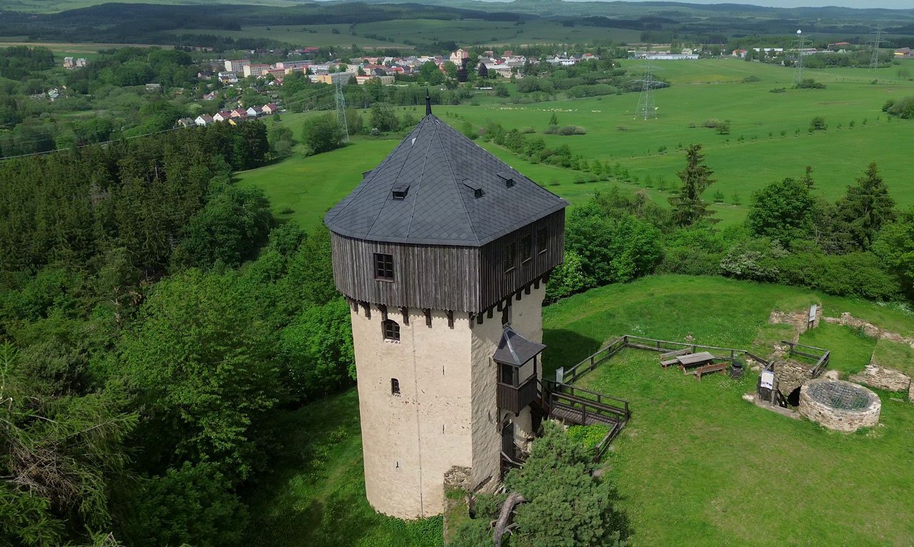 Castle of Hrad Hartenštejn in Czech Republic
